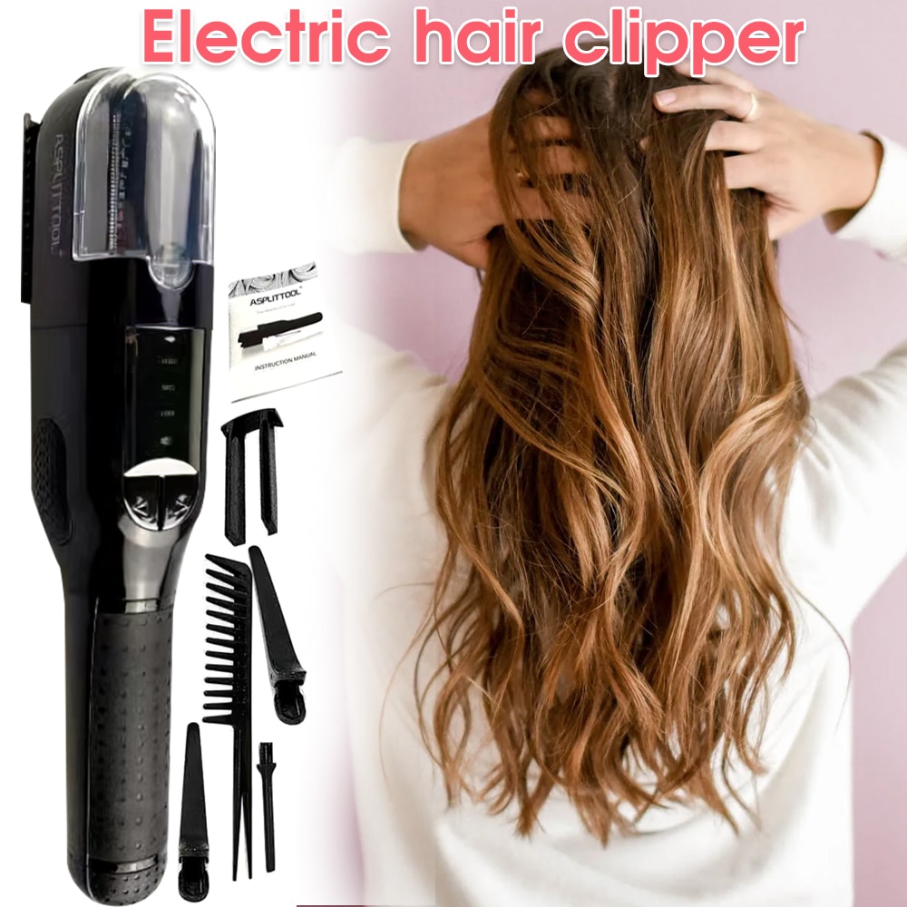 Split Ends Remover Hair Trimmer for Dry Damaged and Brittle Professional  Automatic Trim Split Cordless Cutting Wireless Charging - Shopizia